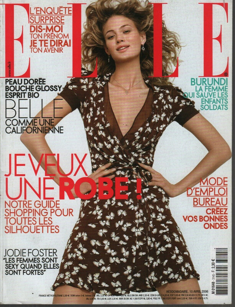 Elle French Fashion Magazine 10 Avril 2006 Jodie Foster 091719AME2