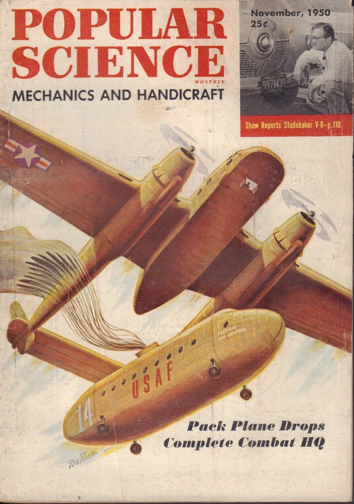 Popular Science Magazine November 1950 Pack Plane USAF 083117nonjhe