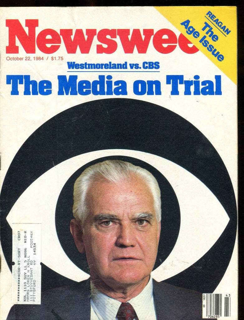 Newsweek Magazine October 22 1984 Media On Trial VG w/ML 113016jhe