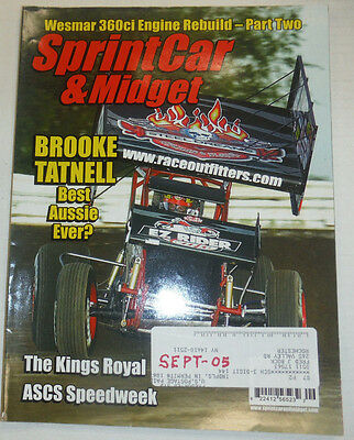 Sprint Car & Midget Magazine Brooke Tatnell & Kings Royal September 2005 020915R