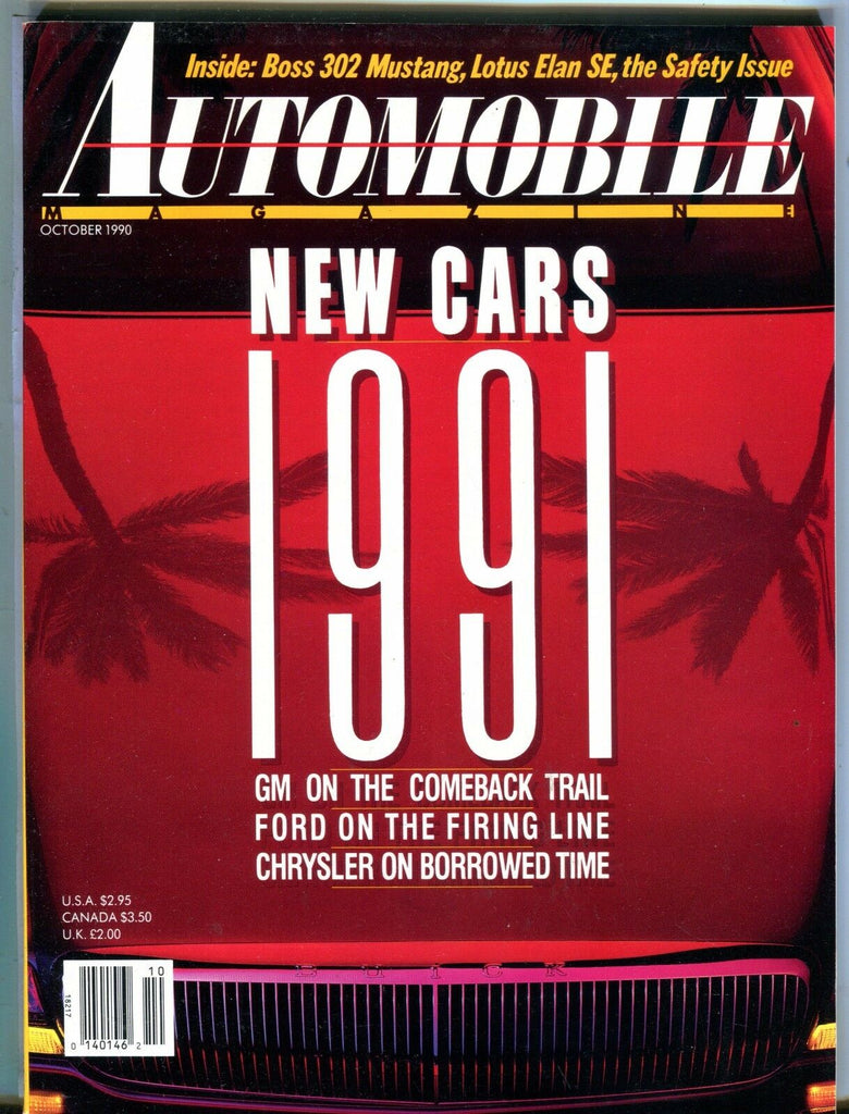 Automobile Magazine October 1990 New Cars 1991 EX 042717nonjhe