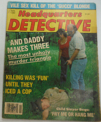 Headquarters Detective Magazine They Killed A Cop November 1983 062215R