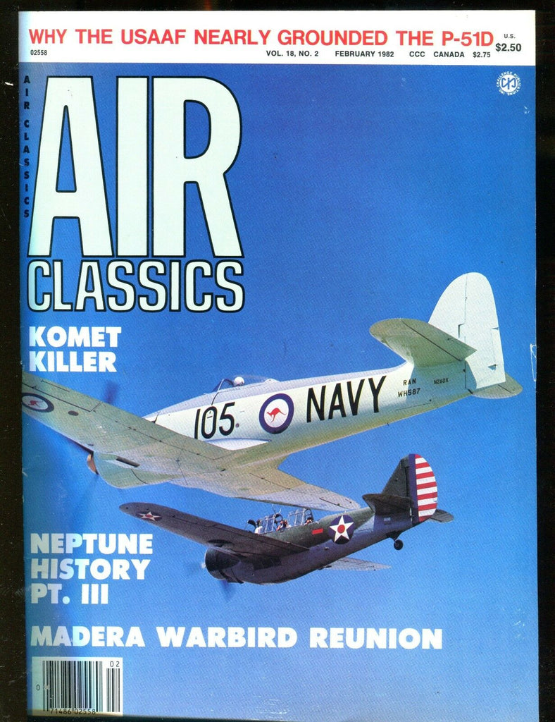 Air Classics Magazine February 1982 Komet Killer EX No ML 122916jhe