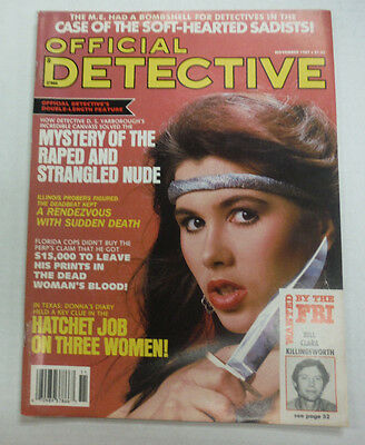 Official Detective Magazine Mystery Of The Strangled Nude November 1987 062215R