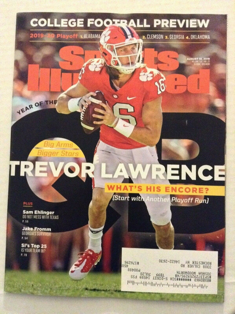 Sports Illustrated Mag Trevor Lawrence Sam Ehlinger August 12, 2019 100819nonrh