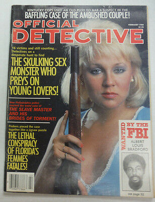 Official Detective Magazine The Skulking Sex Monster February 1988 062015R