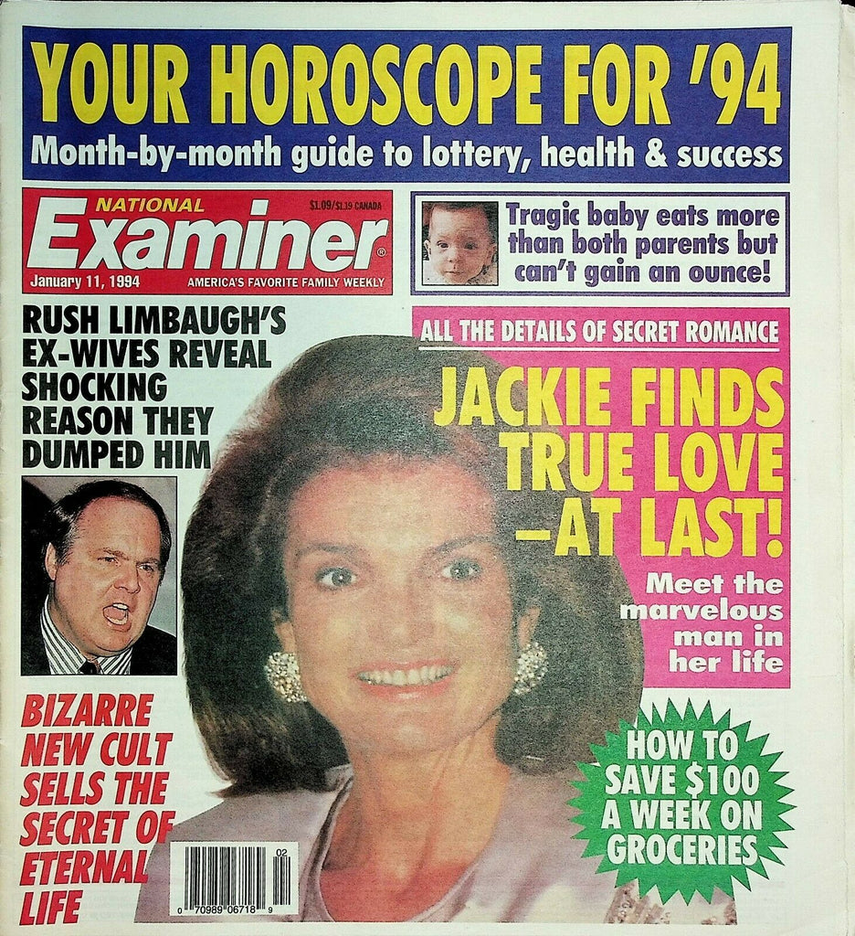 National Inquirer January 11 1994 Jackie Kennedy Rush Limbaugh 030321ame
