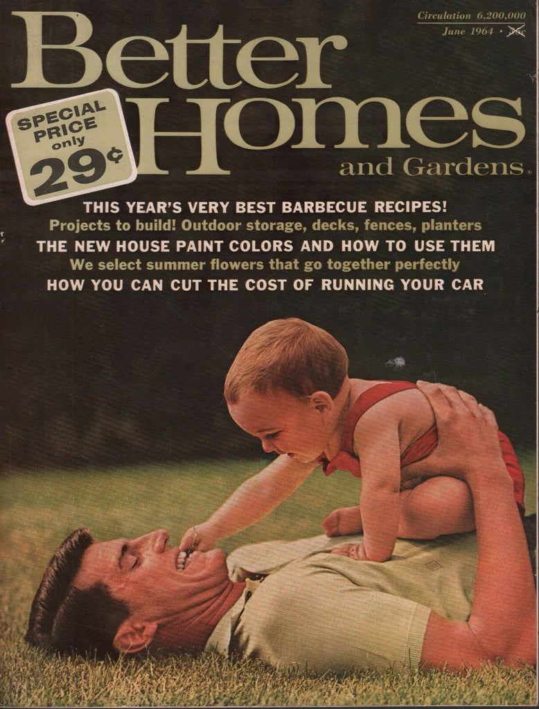 Better Homes & Gardens June 1964 House Paint, Barbecue Recipes 072717nonDBE