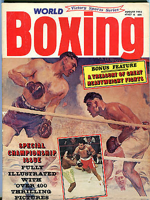 World Boxing Magazine August 1972 Great Heavyweight Fights EX 020216jhe