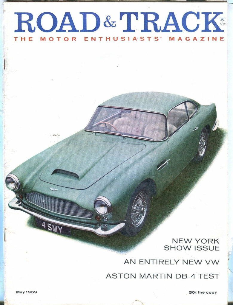 Road & Track Magazine May 1959 Aston Martin DB-4 VG No ML 031617nonjhe