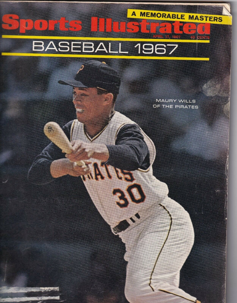Sports Illustrated Magazine Pirates Maury Wills April 17, 1967 051919nonr