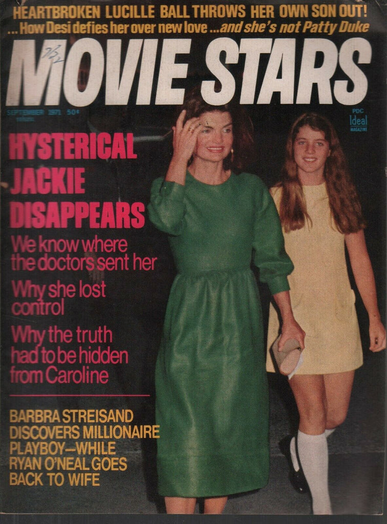 Movie Stars September 1971 Jackie Caroline Kennedy Barbra Streisand 073019AME