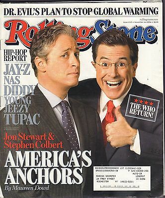 Rolling Stone November 16 2006 Jon Stewart , Stephen Colbert w/ML GD 082916DBE