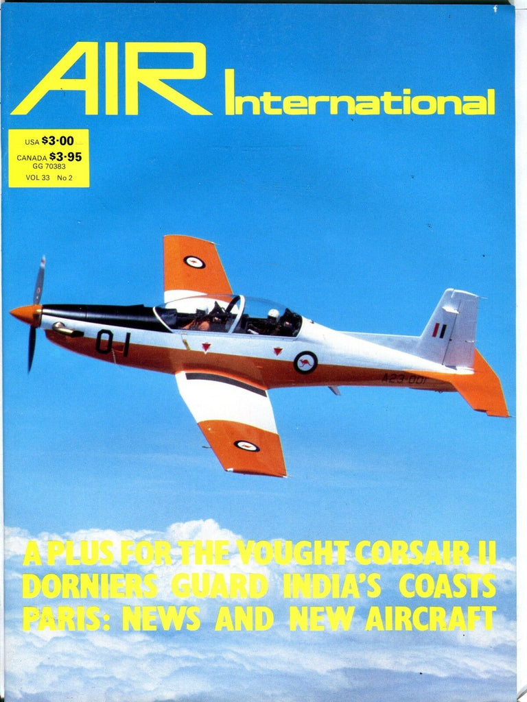 Air International Magazine August 1987 Vought Corsair II EX No ML 112316jhe