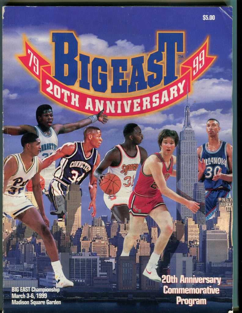 Big East Championship 1999 Basketball Program Patrick Ewing VG 051717nonjhe2