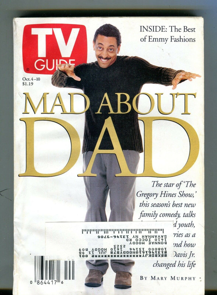 TV Guide Magazine October 4-10 1997 Gregory Hines EX w/ML 122016jhe