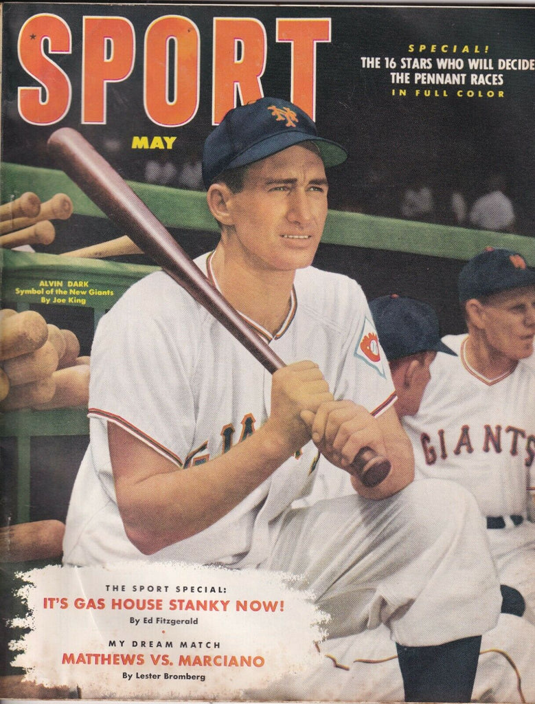 Sport Magazine Alvin Dark Rocky Marciano May 1952 NO ML 073119nonr