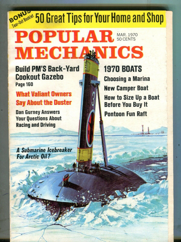 Popular Mechanics Magazine March 1970 Submarine Icebreaker 062917nonjhe
