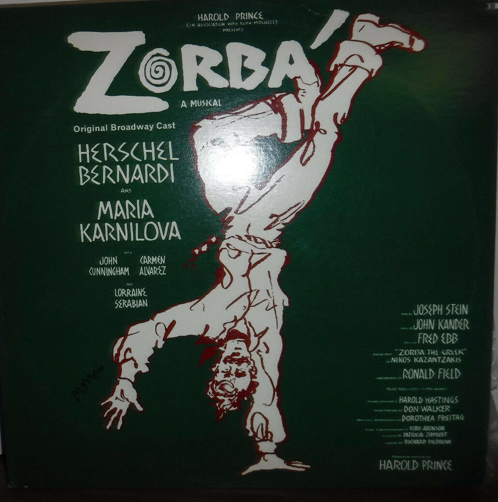 Zorba a musical original broadway cast SO-118 vinyl 010218LLE