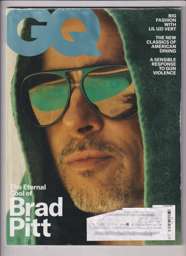 GQ Mag Brad Pitt Lil Uzi Vert & Gun Violence October 2019 012920nonr