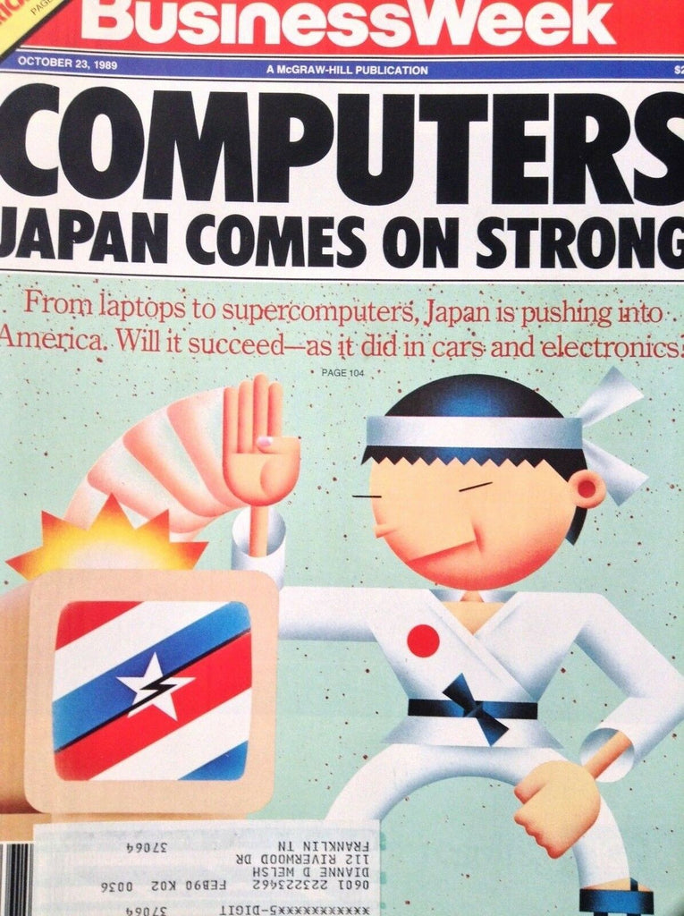 BusinessWeek Magazine Computers Japan Comes Strong October 23, 1989 120618nonrh