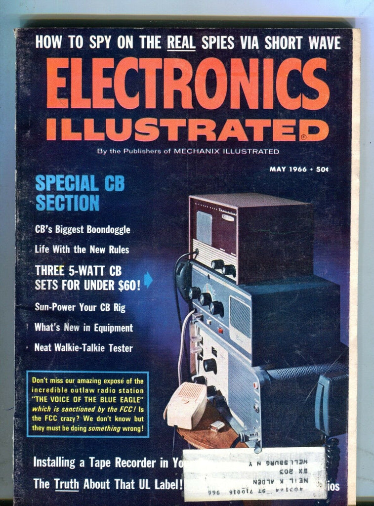 Electronics Illustrated Magazine May 1966 CB Section VG w/ML 091416jhe
