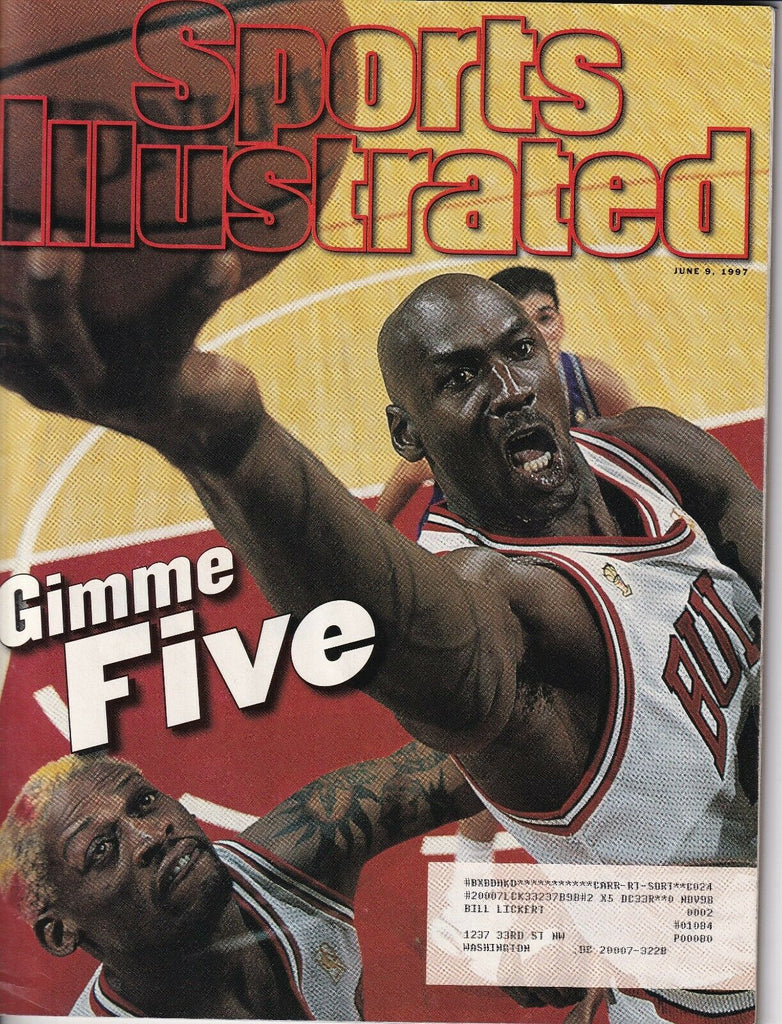 Sports Illustrated Magazine Michael Jordan Dennis Rodman June 9, 1997 040819nonr