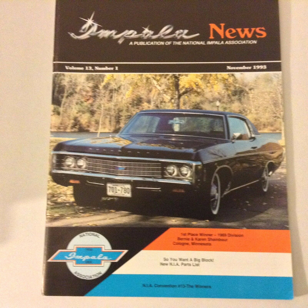 Impala News Magazine 1969 Division Karen Shambour November 1993 052117nonrh