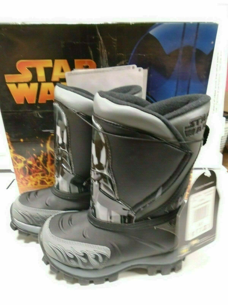 Star Wars Black/Grey Children's Boots Size 10 Darth Vader NWT 120419AMT2