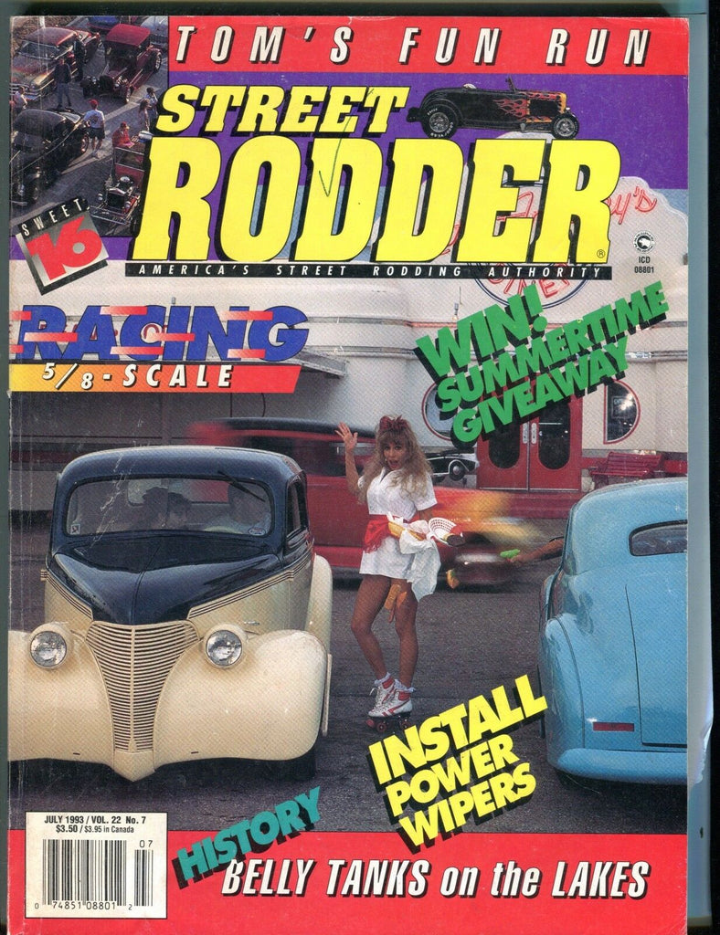 Street Rodder Magazine July 1993 Power Wipers VG No ML 041817nonjhe