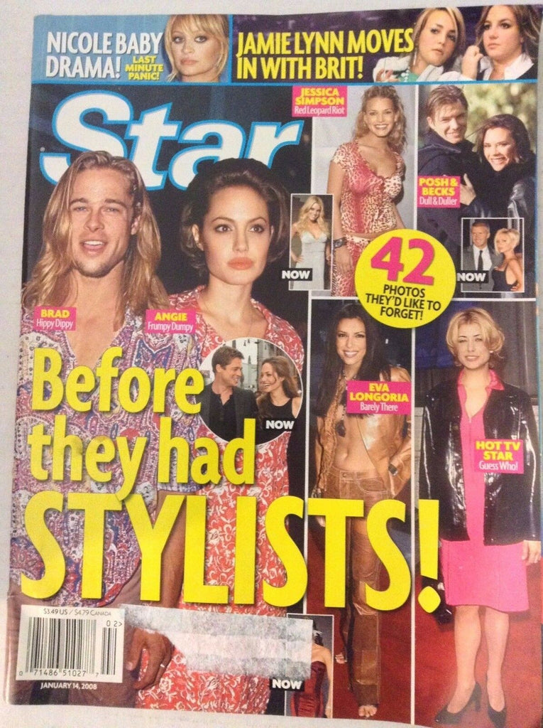 Star Magazine Angelina Jolie Brad Pitt January 14, 2008 081017nonrh3