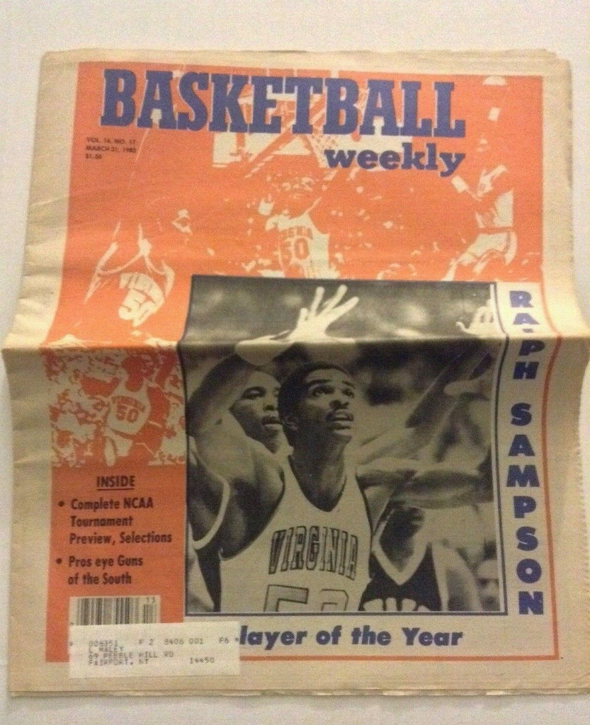 Basketball Weekly Ralph Sampson Player Of The Year March 31, 1983 091119nonrh