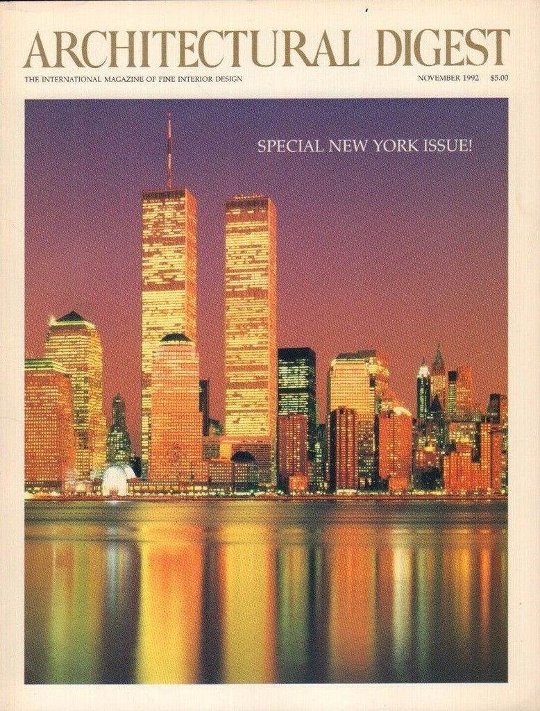 Architectural Digest November 1992 Special New York Issue 021417DBE