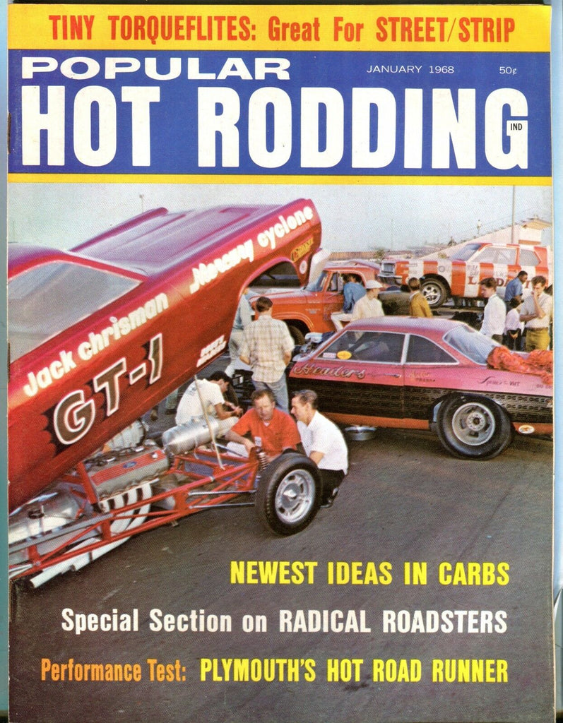 Popular Hot Rodding Magazine January 1968 Plymouth EX No ML 030617nonjhe