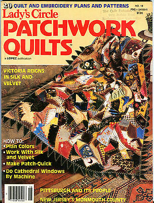 Lady's Circle Magazine Patchwork Quilts Victoria In Silk & Velvet EX 081516jhe