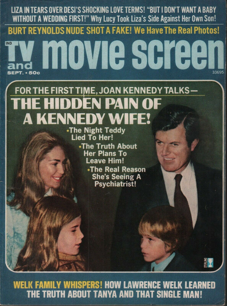 TV & Movie Screen September 1972 Ted Joan Kennedy Liza Minelli 062019AME