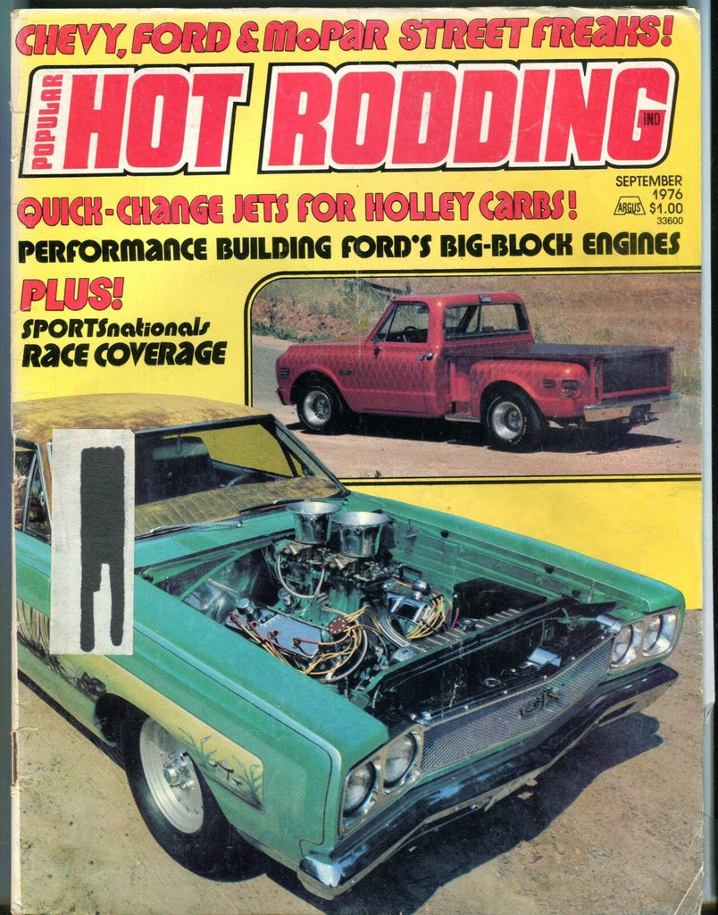 Popular Hot Rodding Magazine September 1976 Ford Engines EX w/ML 030917nonjhe