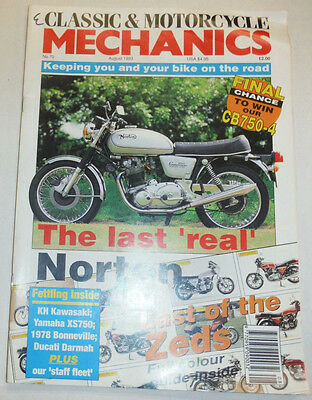 Motorcycle Mechanics Magazine The Last Real Norton August 1993 012715R