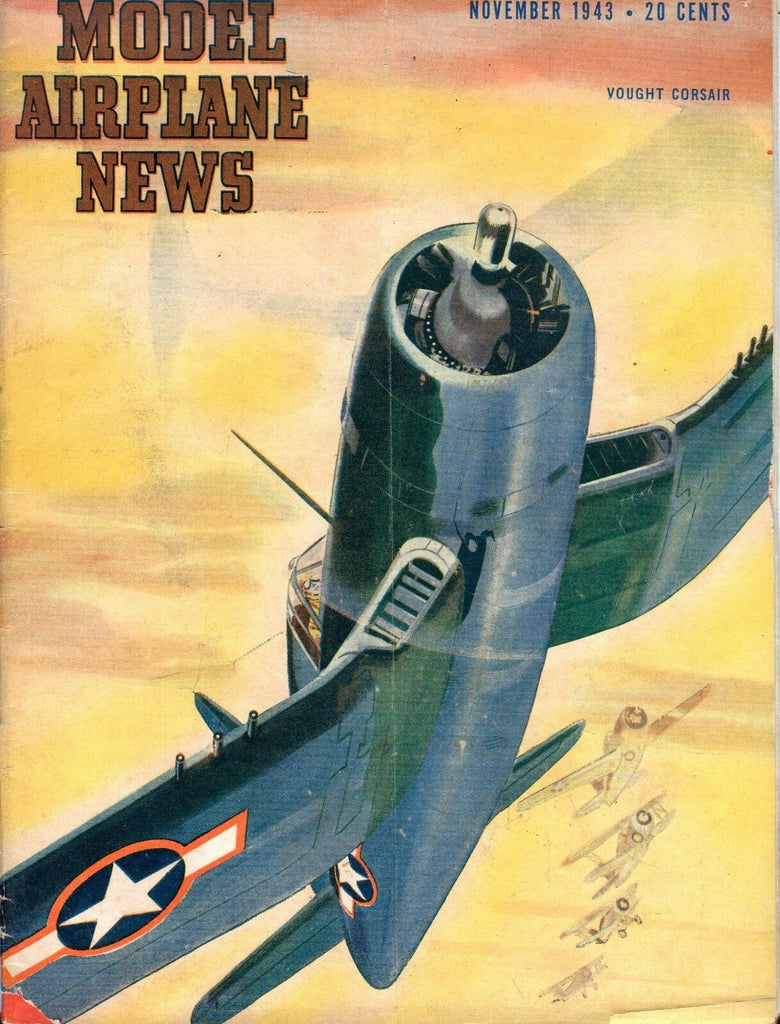 Model Airplane News Magazine November 1943 Vought Corsair ACC 042117nonjhe