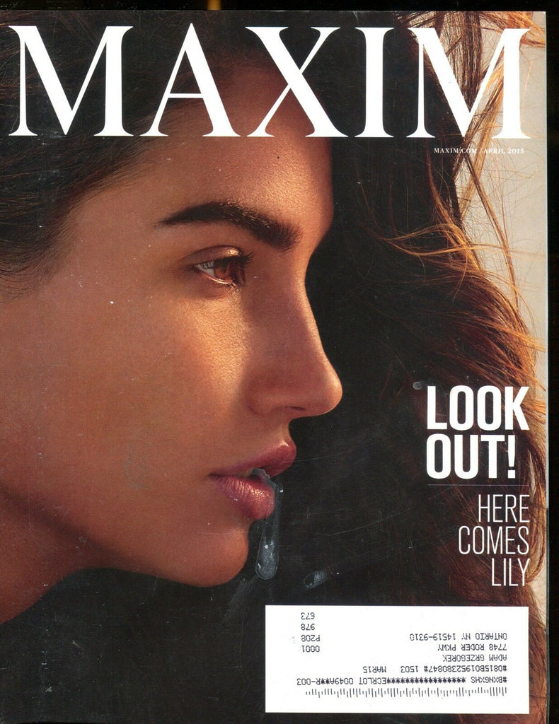 Maxim Magazine April 2014 Here Comes Lily EX w/ML 012717jhe