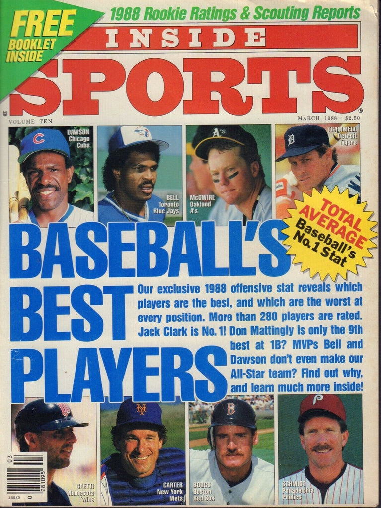 Inside Sports March 1988 Baseball's Best Players Mike Schmidt 080817nonjhe