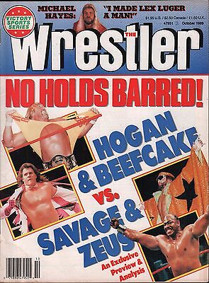 The Wrestling October 1989 Hulk Hogan, Randy Savage VG 122815DBE