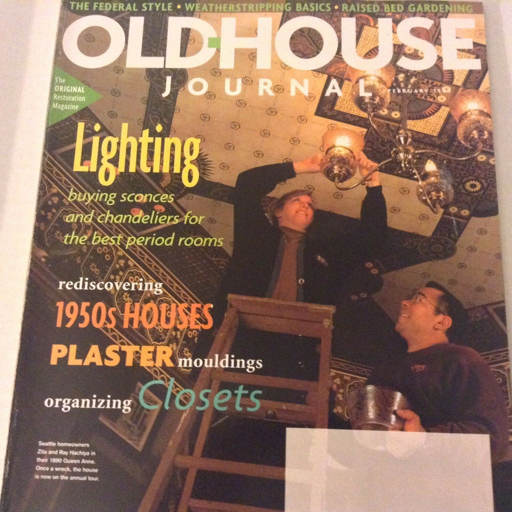 Old House Magazine Lighting Sconces, Chandeliers February 1999 071217nonrh