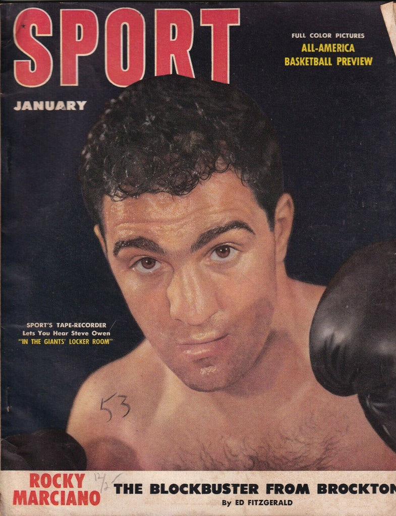 Sport Magazine Rocky Marciano Steve Owen January 1953 080519nonr