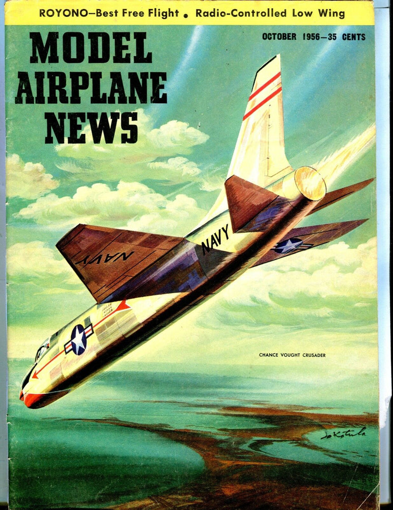 Model Airplane News Magazine October 1956 Chance Vought GD 041317nonjhe