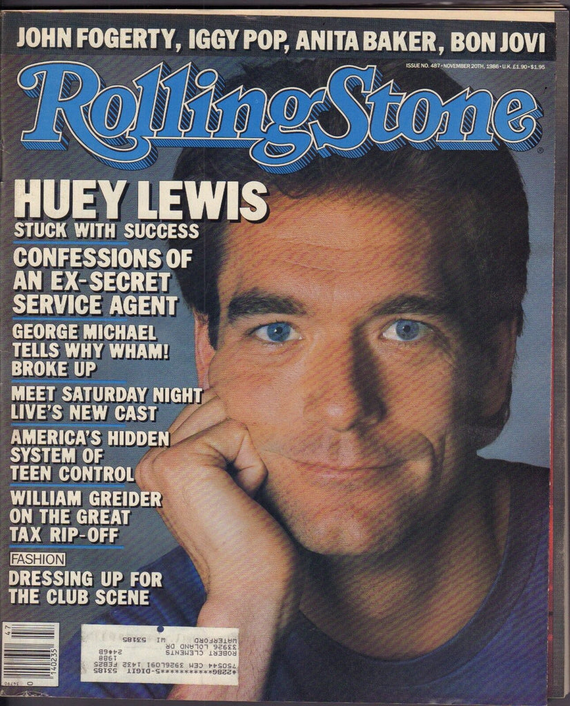 Rolling Stone November 20 1986 Huey Lewis, George Michael w/ML GD 122816DBE