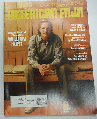 American Film Magazine William Hurt & John Waters July/August 1986 050615R