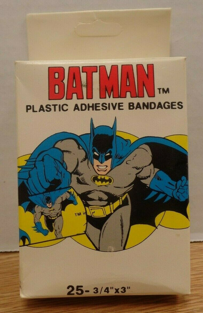 Batman Plastic Adhesive Bandages Box Quantasia 1989 DC Comics 021219DBT2