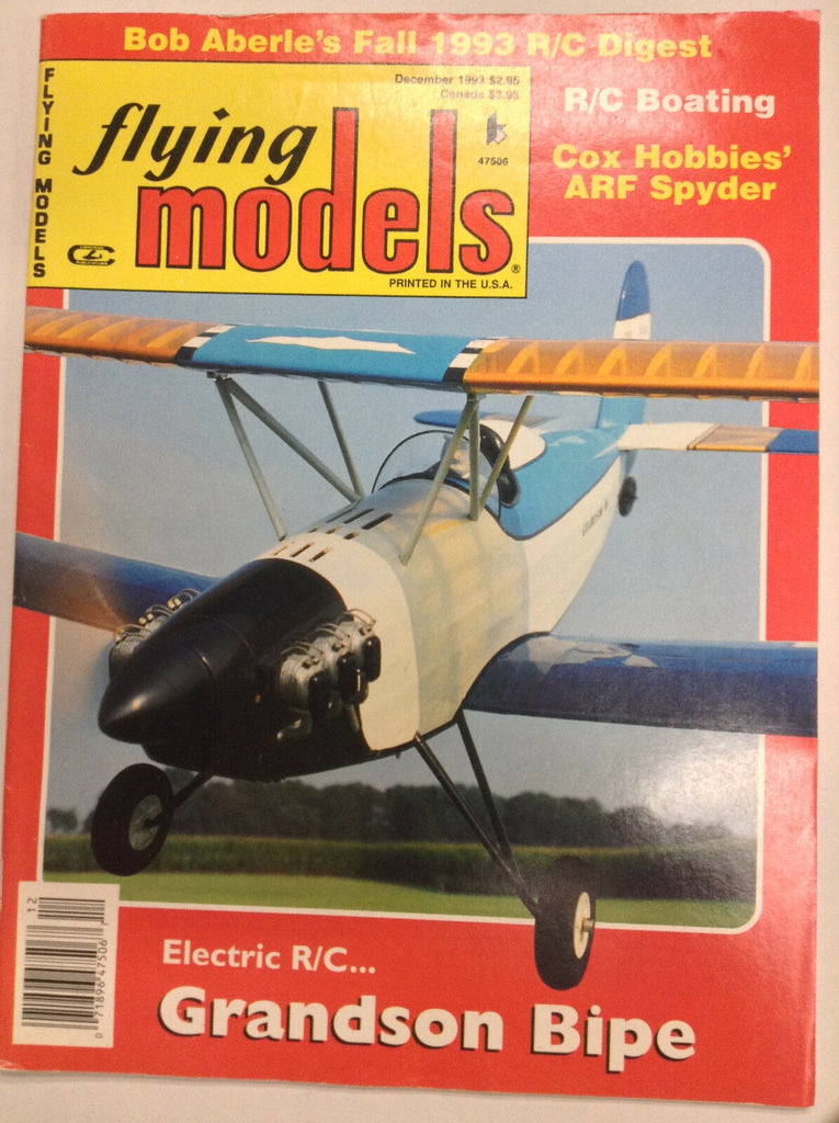 Flying Models Magazine Grandson Bipe Cox Hobbies' December 1993 040917nonrh2