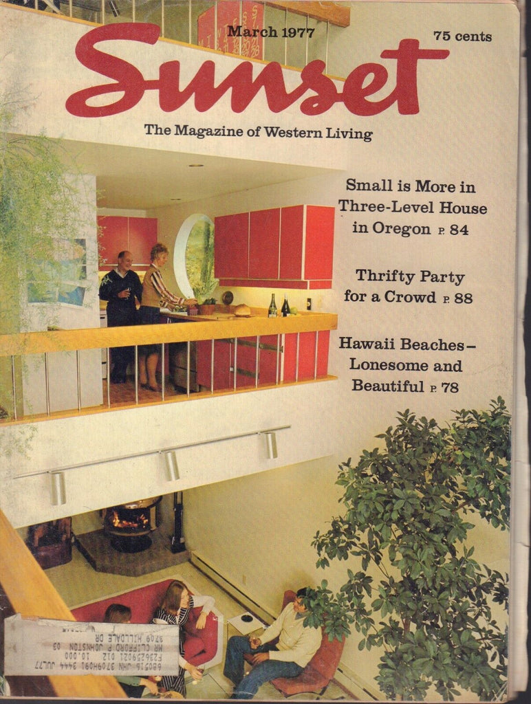 Sunset Magazine March 1877 w/ML Western living Hawaii Beaches 090618AME2